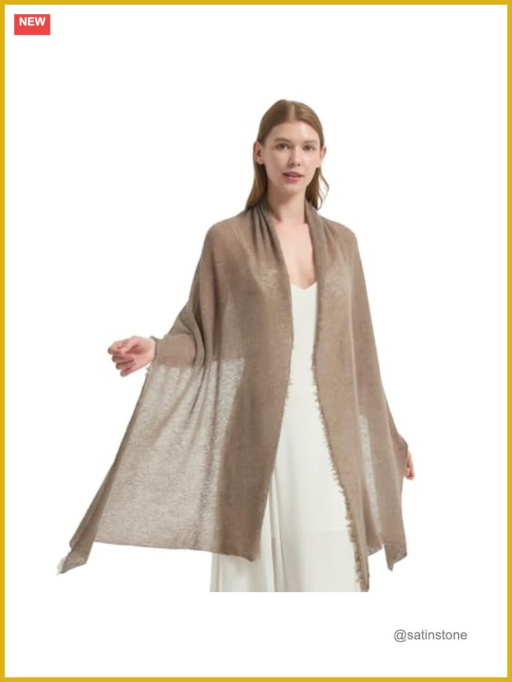 100% Cashmere Pashmina Wrap Shawl Evening Dress Scarf Lightweight Women's